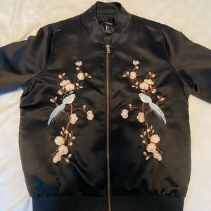 Forever 21 embroidered bomber